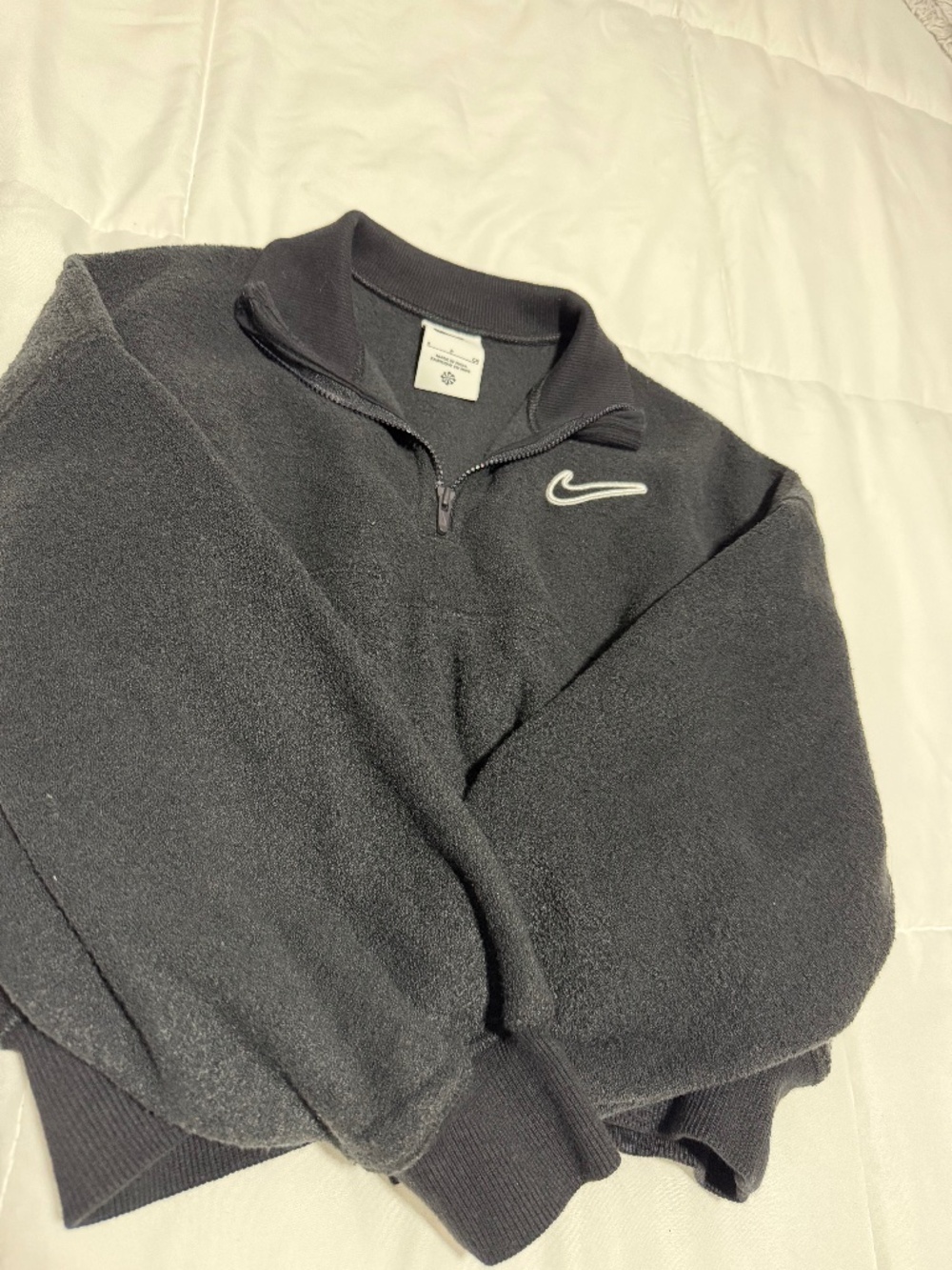 Nike Girls' Sportswear Long Sleeve Fleece Top SMALL